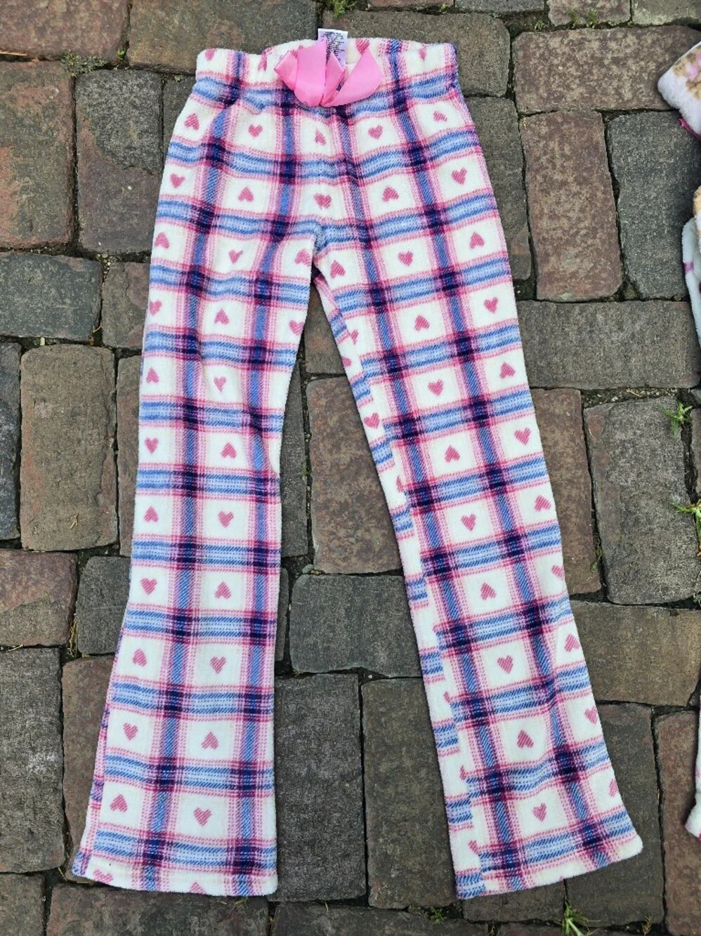 Sleep On It Girls Plush Pajama Bottoms 4 Pair Bundle Soft Cozy Jammies Warm